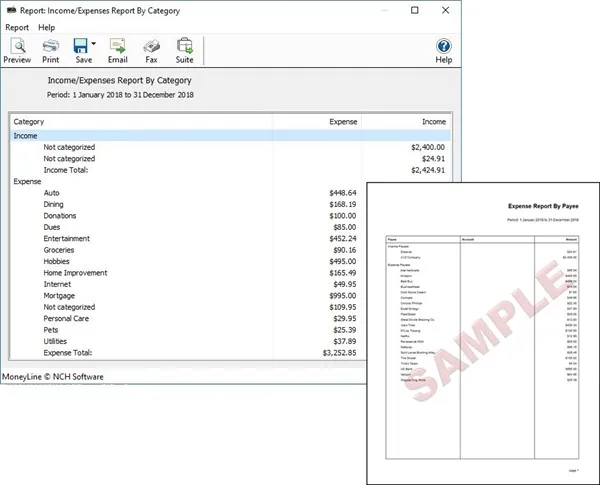 MoneyLine Personal Finance Software Professional